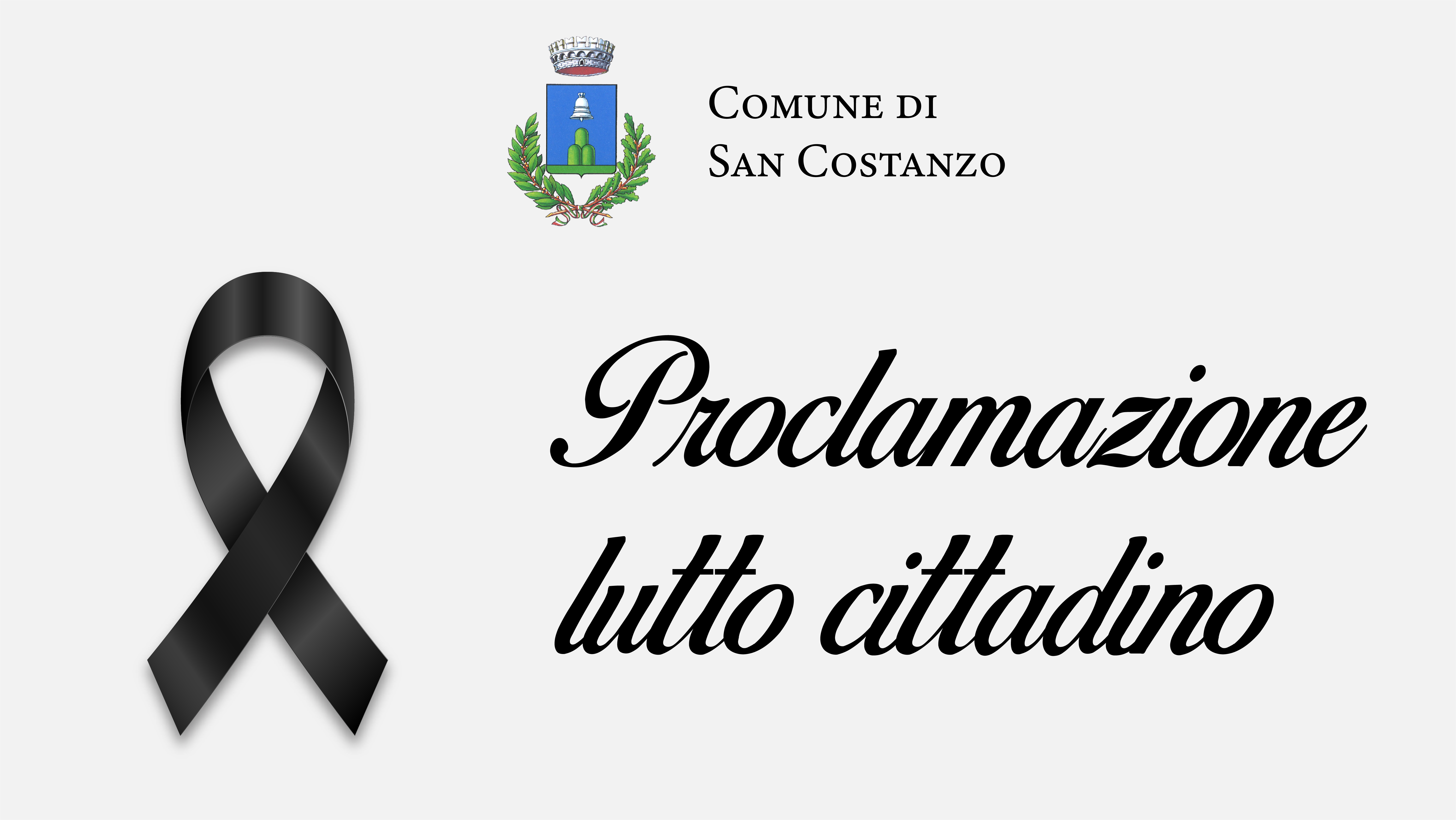 proclamazione lutto